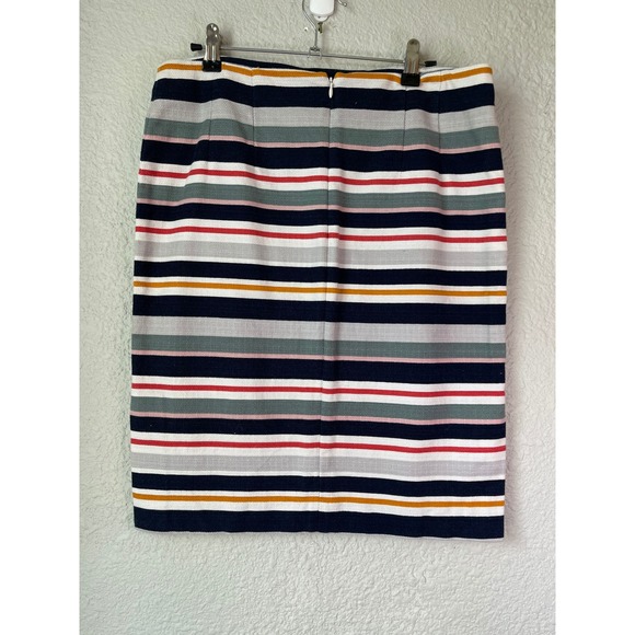LOFT Outlet Women's Striped Pencil Skirt Career Casual Cotton Blend Size 8 - Picture 6 of 6